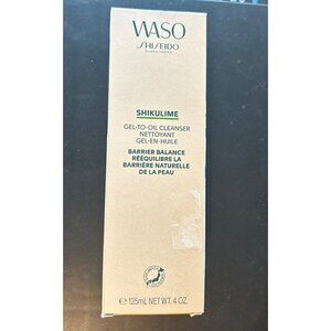 Shiseido Waso Shikulime Gel-to-Oil Cleanser 4oz NEW W/BOX